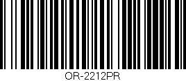 Código de barras (EAN, GTIN, SKU, ISBN): 'OR-2212PR'