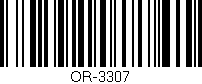 Código de barras (EAN, GTIN, SKU, ISBN): 'OR-3307'
