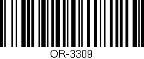 Código de barras (EAN, GTIN, SKU, ISBN): 'OR-3309'
