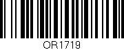 Código de barras (EAN, GTIN, SKU, ISBN): 'OR1719'