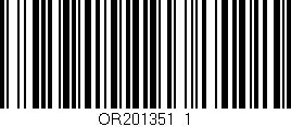Código de barras (EAN, GTIN, SKU, ISBN): 'OR201351_1'