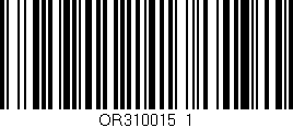 Código de barras (EAN, GTIN, SKU, ISBN): 'OR310015_1'