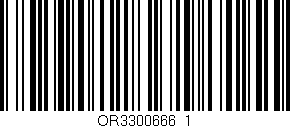 Código de barras (EAN, GTIN, SKU, ISBN): 'OR3300666_1'