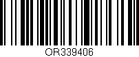 Código de barras (EAN, GTIN, SKU, ISBN): 'OR339406'