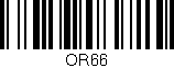 Código de barras (EAN, GTIN, SKU, ISBN): 'OR66'