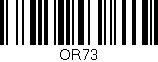 Código de barras (EAN, GTIN, SKU, ISBN): 'OR73'