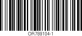 Código de barras (EAN, GTIN, SKU, ISBN): 'OR789104-1'