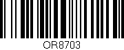 Código de barras (EAN, GTIN, SKU, ISBN): 'OR8703'