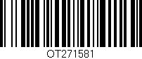 Código de barras (EAN, GTIN, SKU, ISBN): 'OT271581'