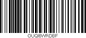 Código de barras (EAN, GTIN, SKU, ISBN): 'OUQI6WRDBF'