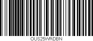 Código de barras (EAN, GTIN, SKU, ISBN): 'OUS25WRDBN'