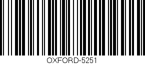 Código de barras (EAN, GTIN, SKU, ISBN): 'OXFORD-5251'