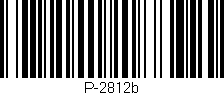 Código de barras (EAN, GTIN, SKU, ISBN): 'P-2812b'