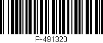 Código de barras (EAN, GTIN, SKU, ISBN): 'P-491320'