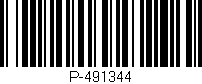 Código de barras (EAN, GTIN, SKU, ISBN): 'P-491344'