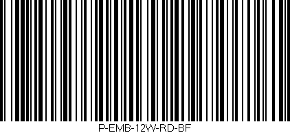 Código de barras (EAN, GTIN, SKU, ISBN): 'P-EMB-12W-RD-BF'