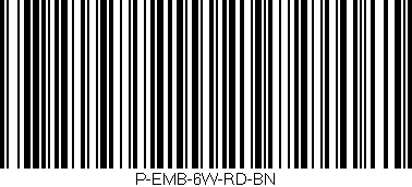 Código de barras (EAN, GTIN, SKU, ISBN): 'P-EMB-6W-RD-BN'
