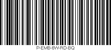 Código de barras (EAN, GTIN, SKU, ISBN): 'P-EMB-6W-RD-BQ'