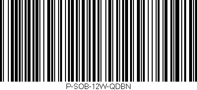 Código de barras (EAN, GTIN, SKU, ISBN): 'P-SOB-12W-QDBN'
