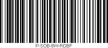 Código de barras (EAN, GTIN, SKU, ISBN): 'P-SOB-6W-RDBF'
