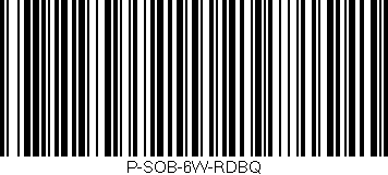 Código de barras (EAN, GTIN, SKU, ISBN): 'P-SOB-6W-RDBQ'