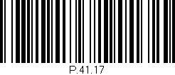 Código de barras (EAN, GTIN, SKU, ISBN): 'P.41.17'