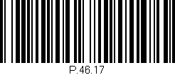 Código de barras (EAN, GTIN, SKU, ISBN): 'P.46.17'