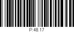 Código de barras (EAN, GTIN, SKU, ISBN): 'P.48.17'