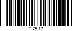 Código de barras (EAN, GTIN, SKU, ISBN): 'P.75.17'