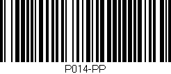Código de barras (EAN, GTIN, SKU, ISBN): 'P014-PP'