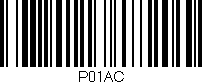 Código de barras (EAN, GTIN, SKU, ISBN): 'P01AC'