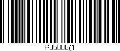 Código de barras (EAN, GTIN, SKU, ISBN): 'P05000(1'