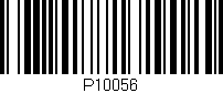 Código de barras (EAN, GTIN, SKU, ISBN): 'P10056'