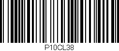 Código de barras (EAN, GTIN, SKU, ISBN): 'P10CL38'