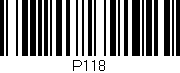 Código de barras (EAN, GTIN, SKU, ISBN): 'P118'