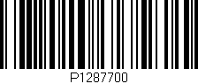 Código de barras (EAN, GTIN, SKU, ISBN): 'P1287700'
