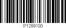 Código de barras (EAN, GTIN, SKU, ISBN): 'P1289100'