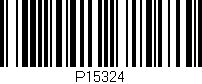 Código de barras (EAN, GTIN, SKU, ISBN): 'P15324'