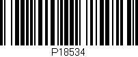 Código de barras (EAN, GTIN, SKU, ISBN): 'P18534'