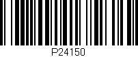 Código de barras (EAN, GTIN, SKU, ISBN): 'P24150'