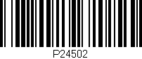 Código de barras (EAN, GTIN, SKU, ISBN): 'P24502'