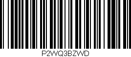 Código de barras (EAN, GTIN, SKU, ISBN): 'P2WQ3BZWD'