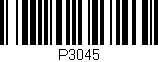Código de barras (EAN, GTIN, SKU, ISBN): 'P3045'