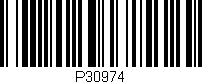 Código de barras (EAN, GTIN, SKU, ISBN): 'P30974'