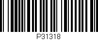 Código de barras (EAN, GTIN, SKU, ISBN): 'P31318'