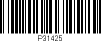 Código de barras (EAN, GTIN, SKU, ISBN): 'P31425'