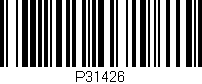 Código de barras (EAN, GTIN, SKU, ISBN): 'P31426'