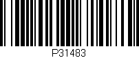 Código de barras (EAN, GTIN, SKU, ISBN): 'P31483'