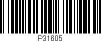 Código de barras (EAN, GTIN, SKU, ISBN): 'P31605'