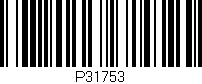 Código de barras (EAN, GTIN, SKU, ISBN): 'P31753'